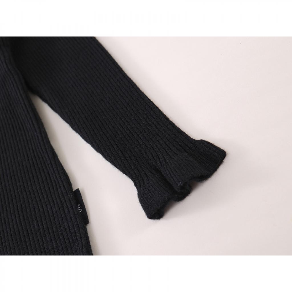 Girls Small Style Sleeveless Vest Skirt 2024 Autumn And Winter New Baby Black Light Luxury Hot Drilling Dress