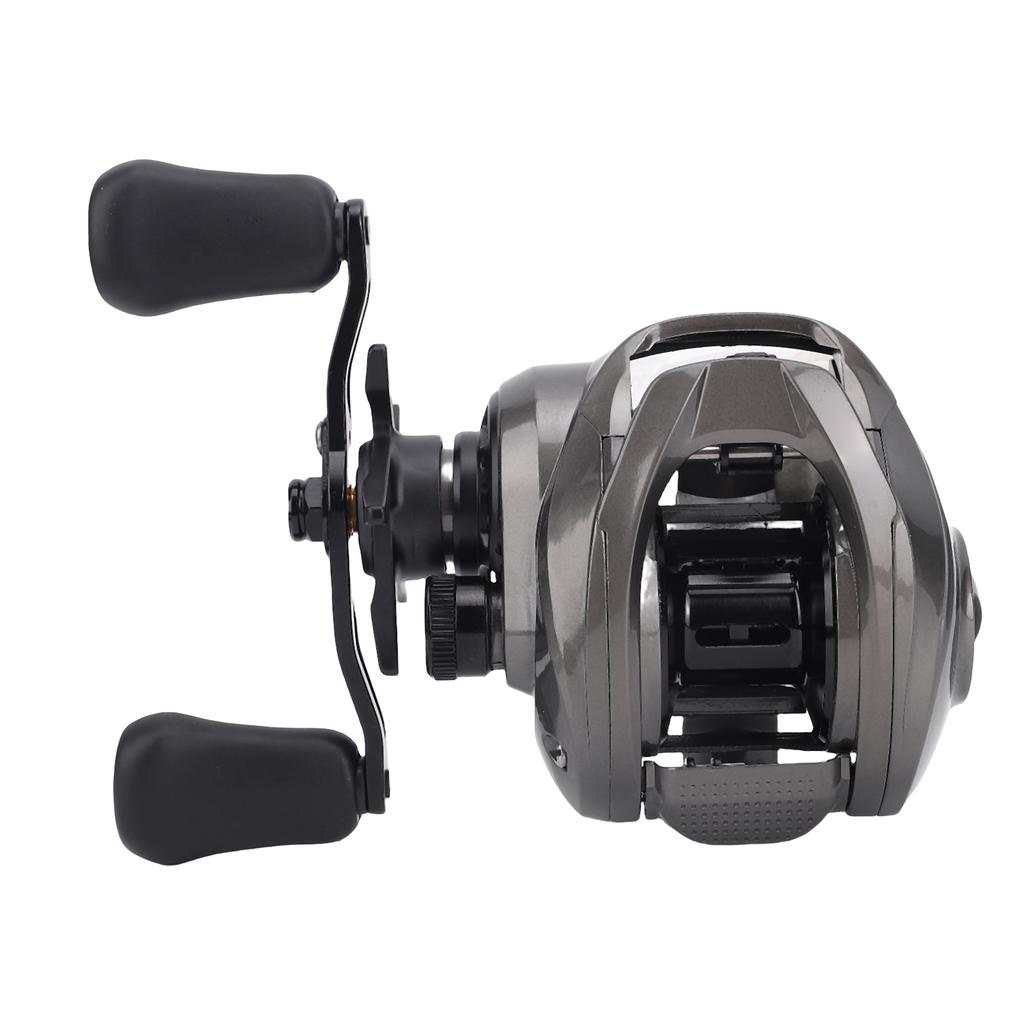 7.0:1 Übersetzungsverhältnis 5+1BB Baitcasting-Rolle 8kg Bremskraft Angelrolle Süßwasser Salzwasser Wurfrole Linkshand