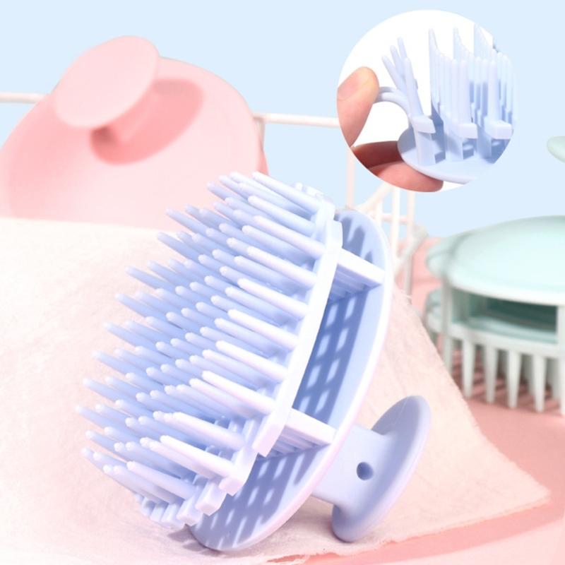 Scalp Massage Brush for Wet and Dry Hair Gentle Head Massage Brush Silicone Shampoo Hair Brush Shampoo Brush