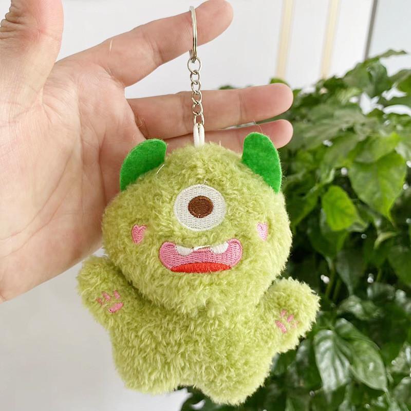 Monster Oneeyed Colorful Plush Toy Doll Keychain For Kids Bags Backpacks And