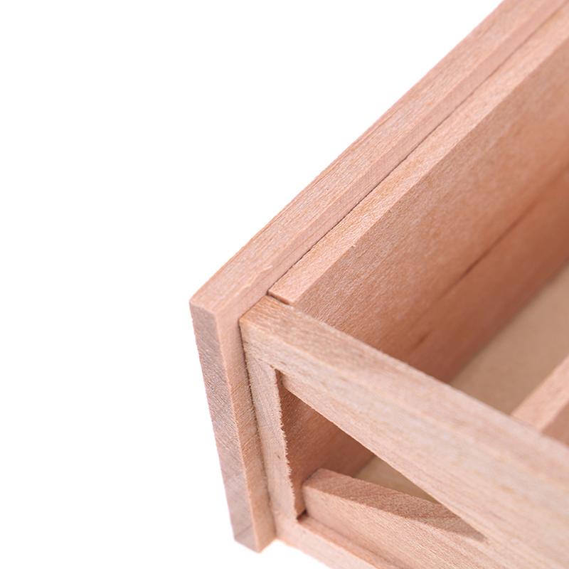 1/12 Dollhouse Miniature Unpainted Lockers Storage Rack Model Diy Accessories