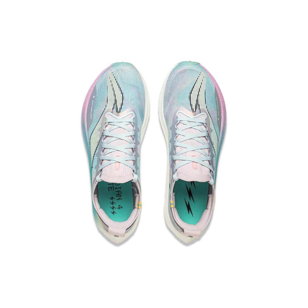 Li Ning Feidian 4 Elite Rutschfest, Abriebfest, Atmungsaktiv Niedrig geschnitten Freizeitschuhe Laufen Unisex Lila Cyan ARMU007-11