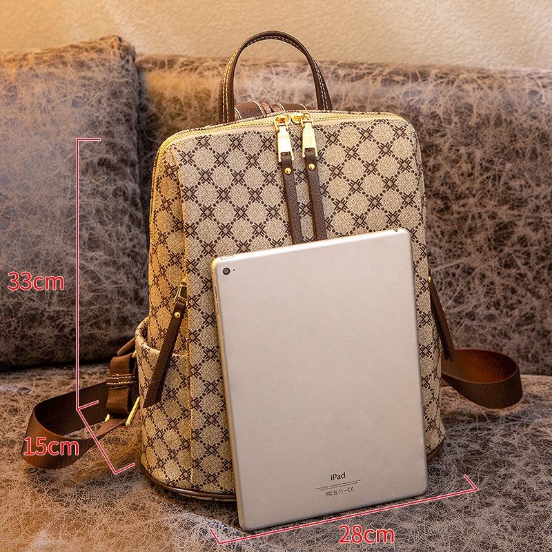 Echter Lederrucksack für Damen Neuer koreanischer Stil Modischer und vielseitiger Damenrucksack Trendmarke Große Kapazität