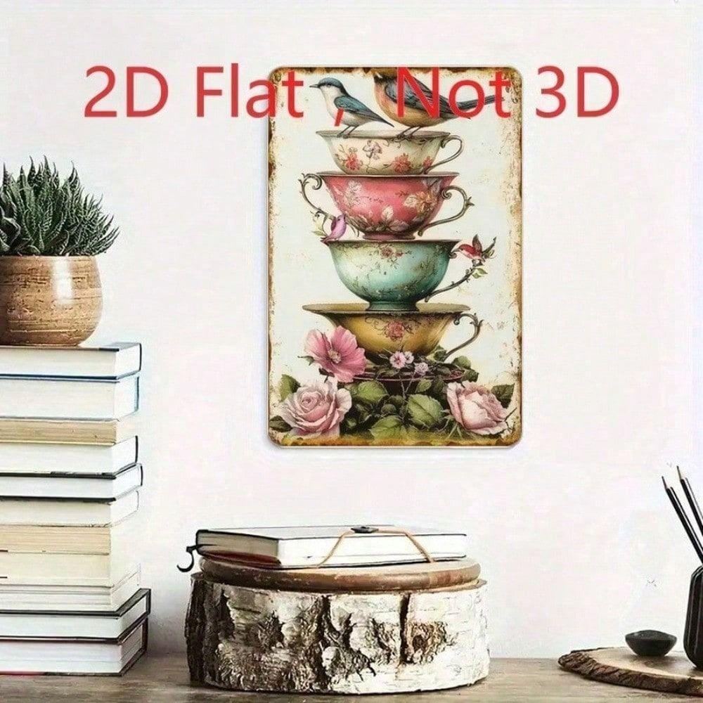 Vintage Metal Sign/Kitchen, Coffee, Bar, Cafe Wall Decor, Interior