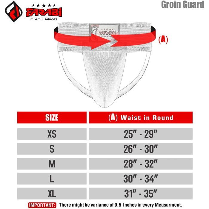 Farabi Sports Coquille Homme - Boxe MMA - Sports Protection Combat Arts Martiaux Suspensoir - Noir