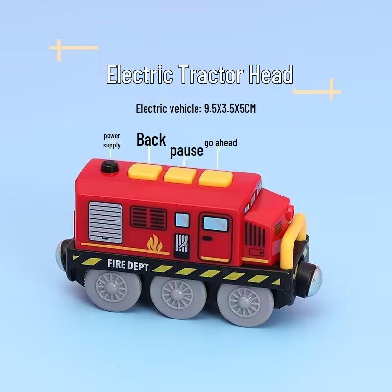 Magnetic Electric Train Engine Toy for Kids - Compatible with All Wooden Tracks