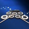 1 Box USB Portable Electronic Drum with Sustain Pedal Folding Music Drums for Beginner Children
