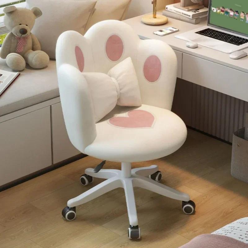 Computer Rotating Office Chair Comfortable Soft Bag Dress Table Luxurious Office Chair Ergonomic Lifting Backrest Swivel Chair
