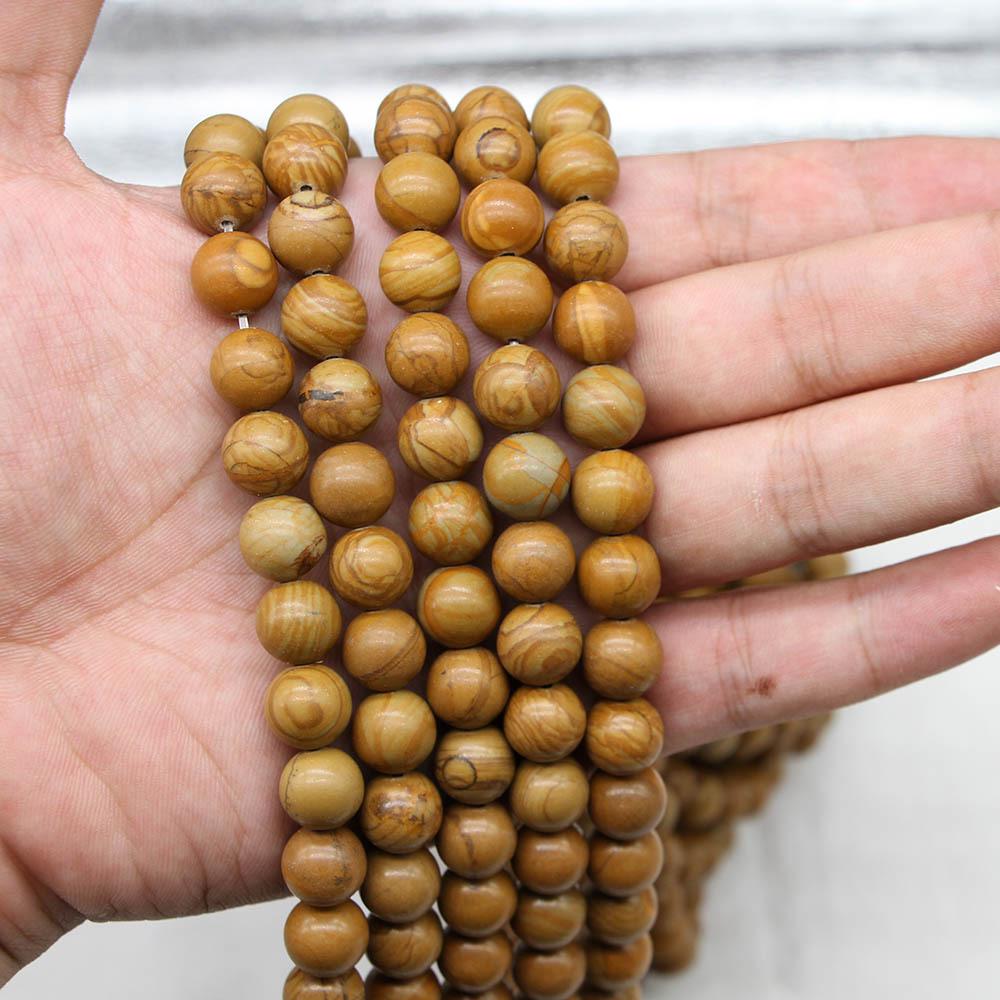 

Бусины из натурального камня с текстурой дерева: Круглый камень Тигровый глаз желтый для браслетов своими руками 12mm [20 beads/strand/82g]