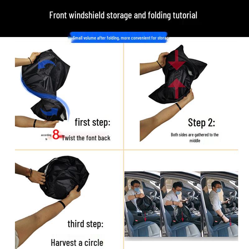 Custom Sunshade for MINI PACEMAN - Full Blackout Front Windshield Protection, Double-Layer Folding Design