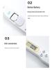 Digital Measuring Spoon Scale for Kitchen Ingredients, Small Electronic Food Scale, White