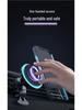 Apple Car Magnetic Wireless Charger with 15W Fast Charging and Colorful Ambient Light