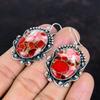 Kingman red mohave copper turquoise earrings 925 sterling silver earring handmade gemstone drop earring unique design jewelry wedding gifts