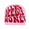 Winter new men's and women's Y2K wool pullover hat jacquard letter personalized fashion hip-hop knitted hat