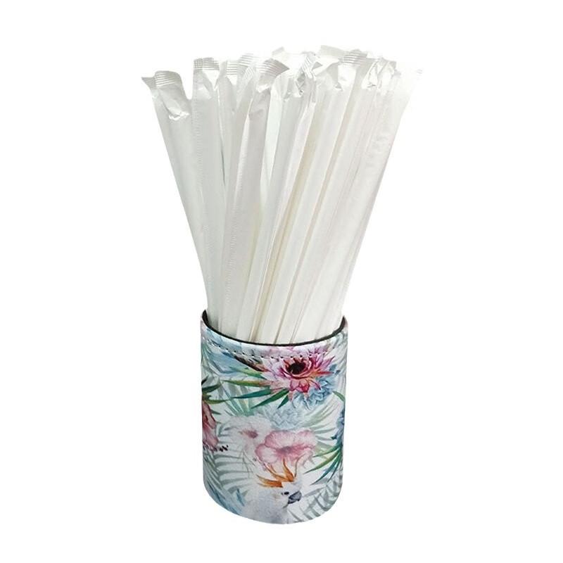 ZISIZ White Individually Wrapped Boba Straws