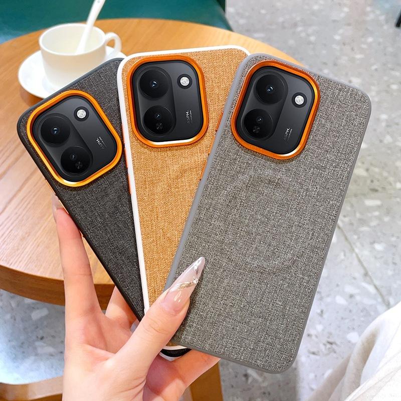 Applicable To Vivoy51pro Mobile Phone Case iQOOZ11 Magnetic Case iQOOZ11x Cloth Pattern Protective Case Y500i Hard Case