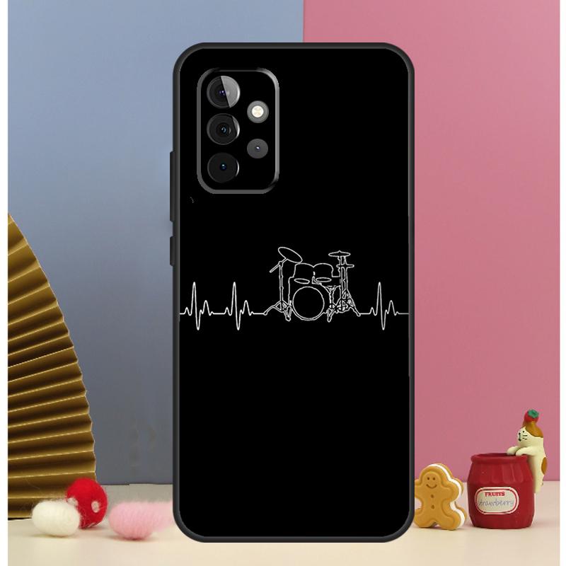 Musical Instrument Drum Case For Samsung Galaxy A54 A34 A24 A14 A51 A71 A12 A32 A52 A72 A13 A33 A53 A25 A15 Cover