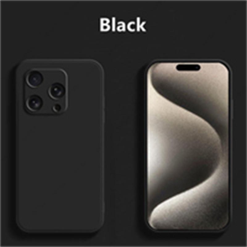Для Apple iPhone 16 Plus Чехол для iPhone 16 Plus Чехлы Мягкий Силиконовый Чехол для Телефона Защитная Задняя Крышка для Телефона Для iPhone 16 For iPhone 16 ProMax чёрный