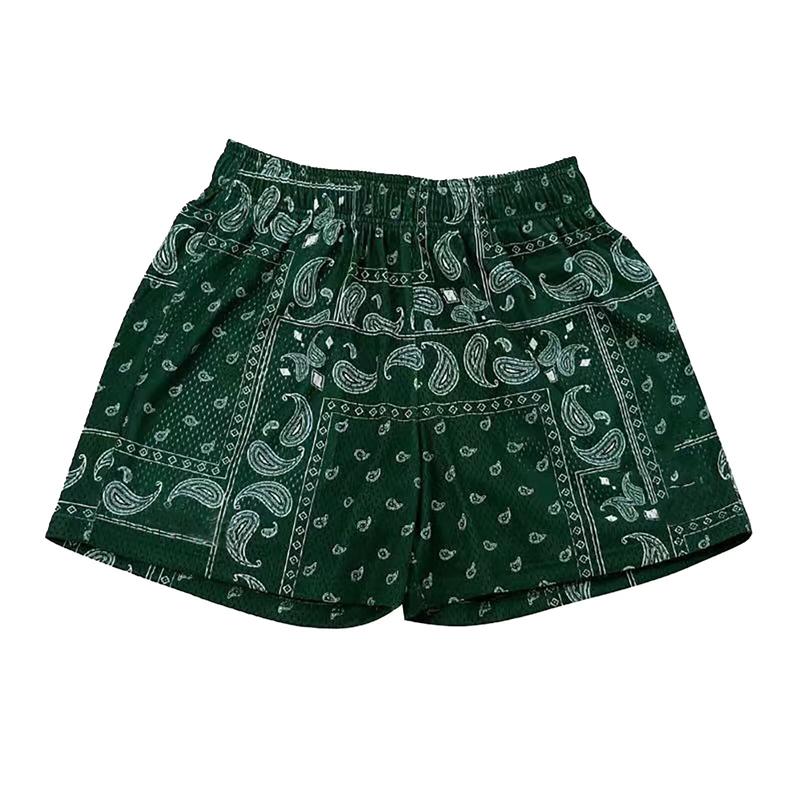 Trend Paisley Graphic Beach Shorts For Men Fashion Summer Streetwear Printed Short Pants Casual Hip HopTrunks