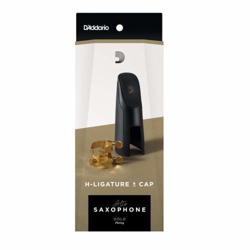

D Addario WoodWinds H-Ligature HAS1G Gold Plated Ligature & Cap for Alto Saxophone