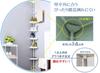 Bathroom storage corner tension fastening height cm [OKB] rack, rack, bath, 5-tier, rod, 3-point structure, 120-250