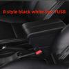 For Peugeot 206 /207 Armrest Box Interior Parts Car Central  Content With Retractable Cup Hole Large Space Dual Layer USB DOMEN