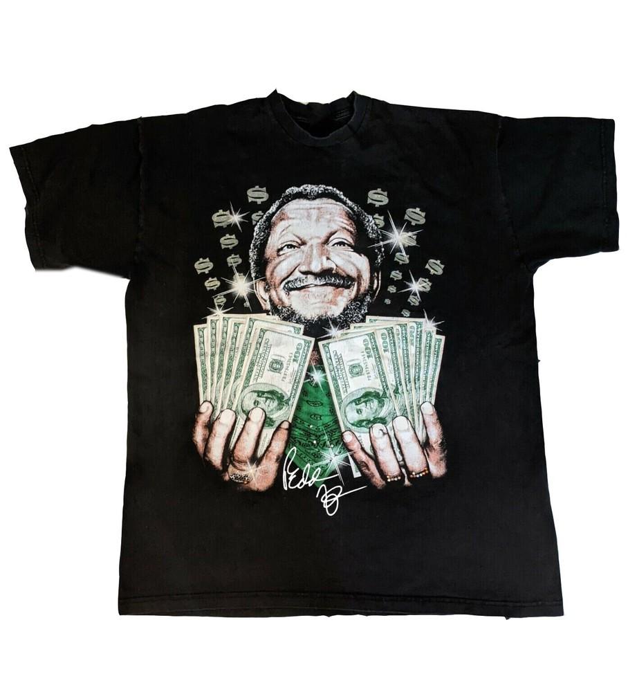 Футболка Redd Foxx He Loves Money Классическая черная Унисекс Мужская S-5XL 1H0109 Унисекс Футболка XXL