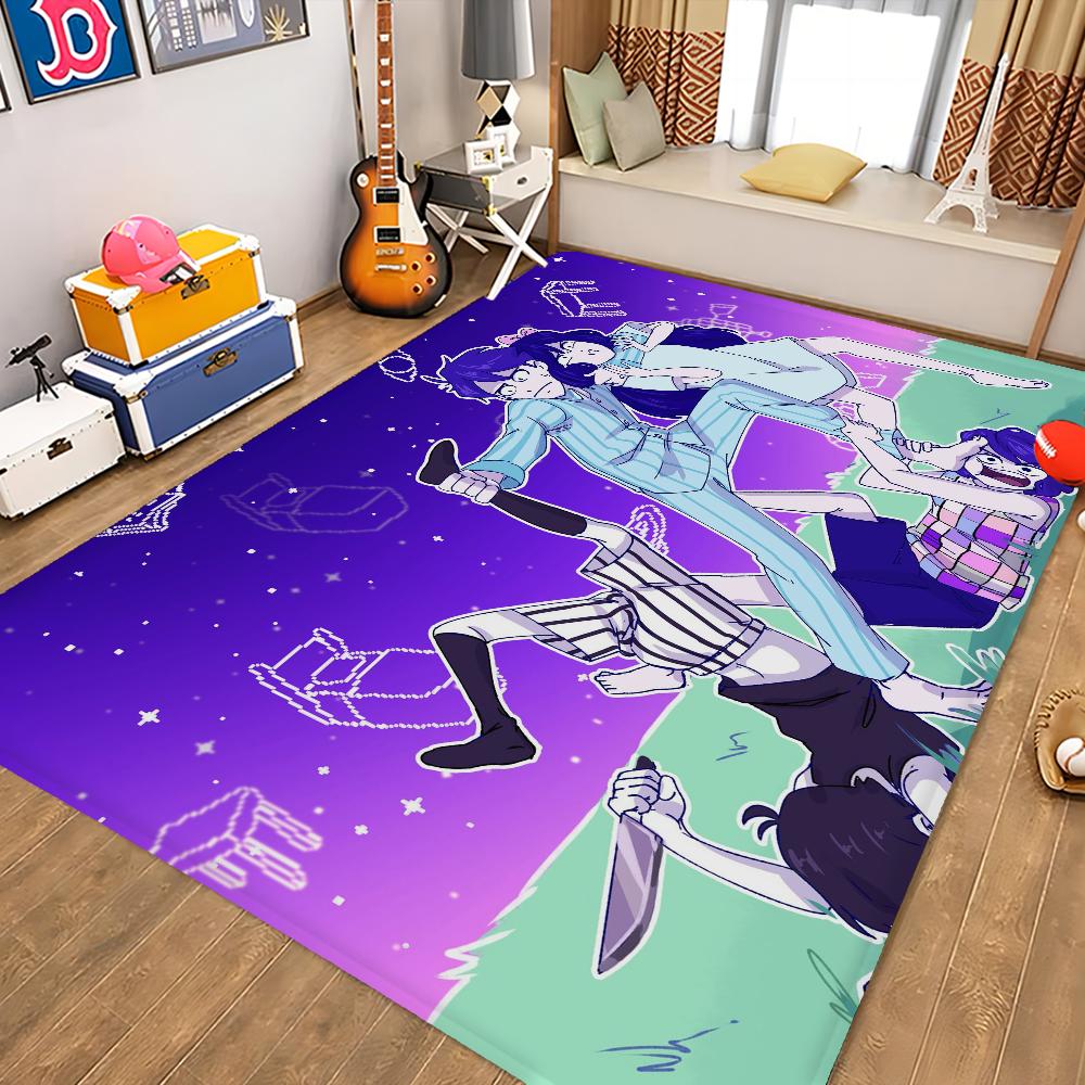 Anime Omori Floor Mat Floor Mat INS Style Soft Bedroom Floor House Laundry Room Mat Anti-skid Household Carpets