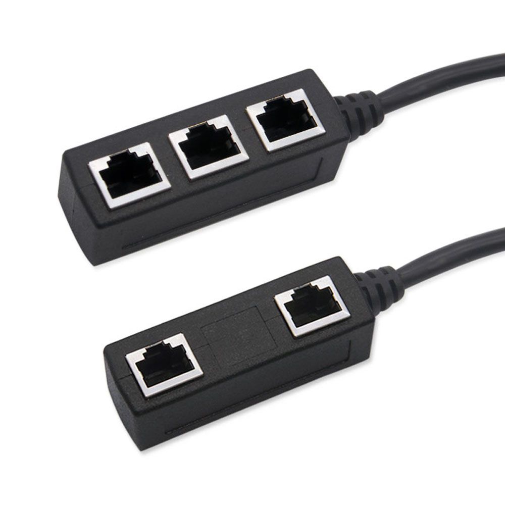 Digital Cables LAN Ethernet Extender Adapter Cable RJ45 Connector Network Connector RJ45 Splitter