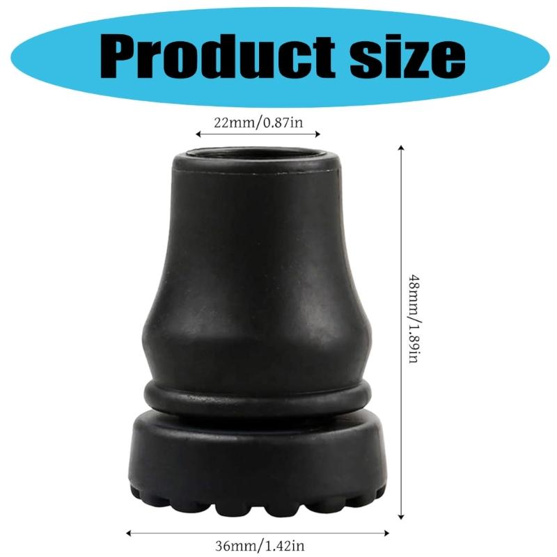 8Pcs Walking Hiking Stick Tip Protectors Trekking Poles Tip Replacement Feet Walking Stick Pad Buffers Easy To Install