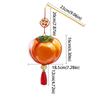 Handmade Persimmon Lantern Blessing Decorative with Tassel Handheld Lantern Glowing Props Material Package Flower Lanterns