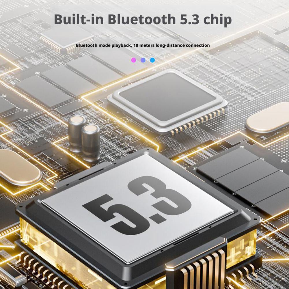 Multifunction 4 IN 1 Wireless Induction Audio Bluetooth Speaker, 360° Rotation Stand with LED-Universal Speaker Stands