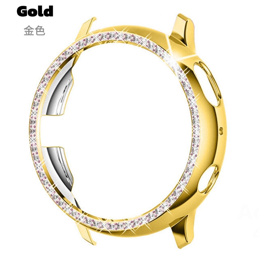 

Чехол с бриллиантом для Samsung Galaxy Watch Active 2, 40 мм, 44 мм, Защитный бампер HD, защитный чехол с полным покрытием, защитный чехол для экрана Active 2 40mm золотой