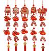 New 2026 New Year Pendant Year of the Horse Spring Festival Decor Red Lucky Flower Pendant for Living Room