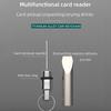 Small Metal Alloy Card Removal Needle Outdoor Tool Needle Opener With Keyring Card Extractor Keychain Pendant