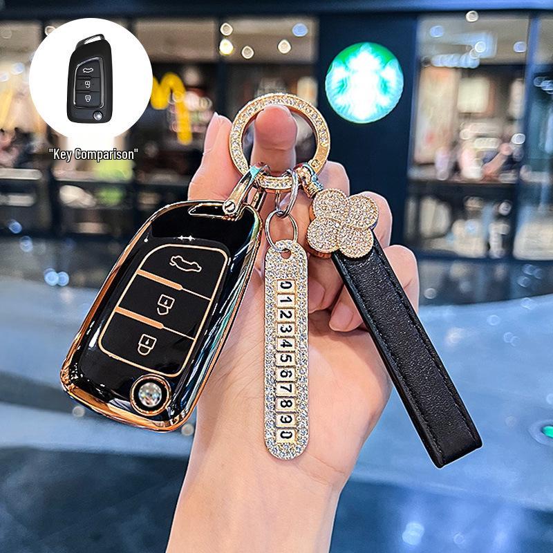 Stylish Key Case for Dongfeng Fengshen AX7, AX3, AX4, AX5, Fengdu MX5, A30 Car Models