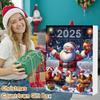 2025 Christmas Advent Calendar Chicken Ornaments 24 Days Countdown Calendar Christmas Tree Decoration 2D Acrylic Collectible Cartoon Chicken Set