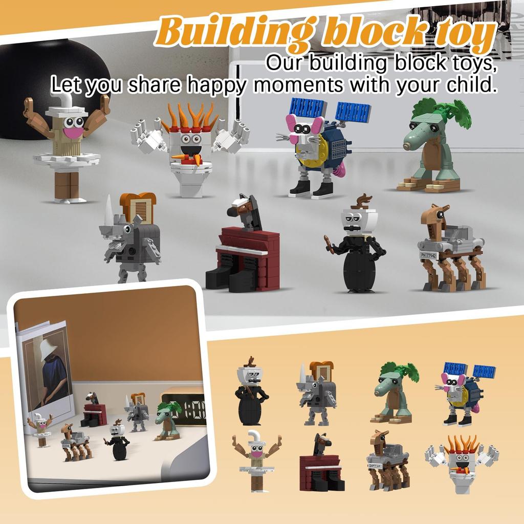 Building Block Toy -Cute Singing Group Children's Educational Enlightenment Building Block Toy