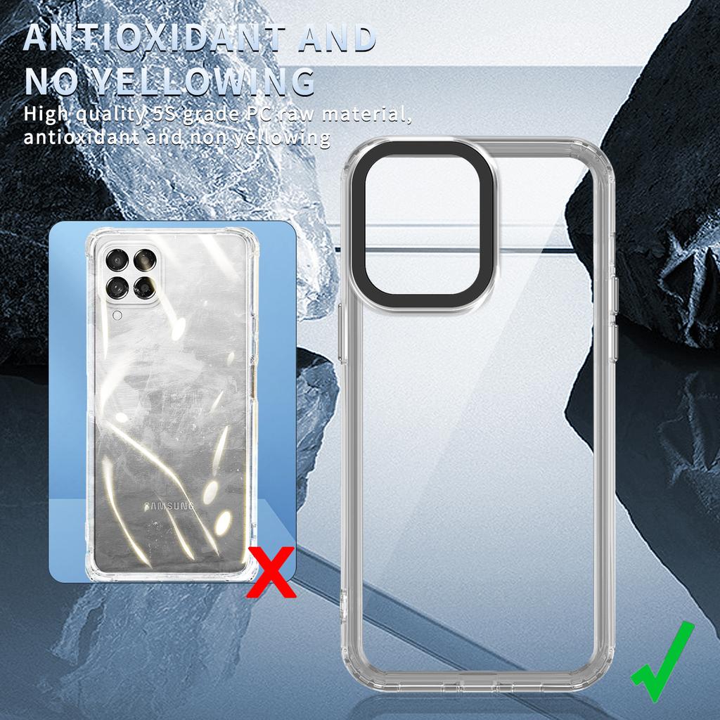 For Samsung Galaxy M33 5G (Global Version) Phone Case PC+TPU Transparent Cover