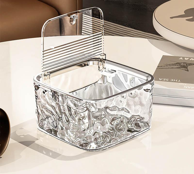 

Hair Accessories Clear Organizer Acrylic Storage Box With Lid for Girls Home Desktop Jewelry Bathroom Accessories Storage Box чистий