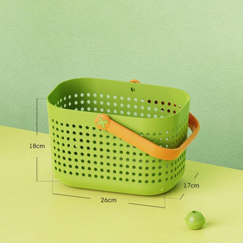 

Многофункциональная корзина для слива воды в ванной с ручками, корзина для ванной, новая бытовая корзина для хранения зелёный