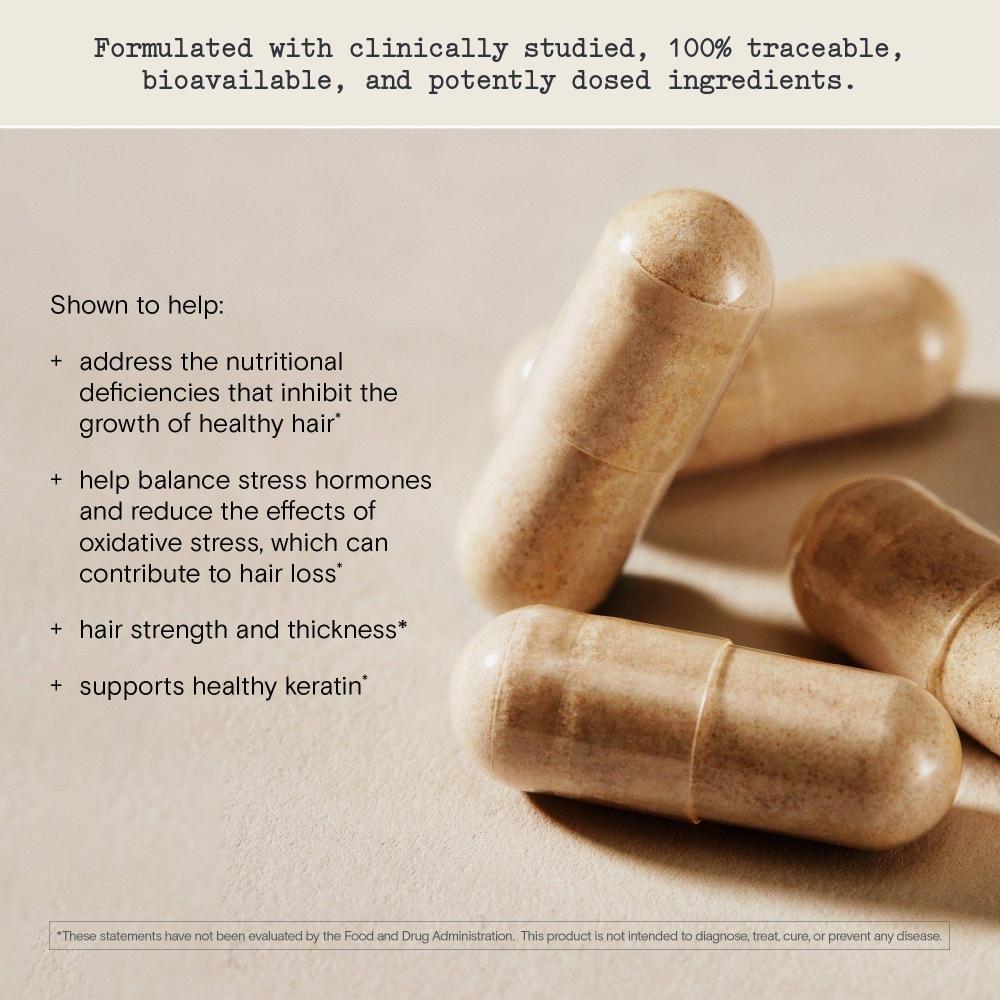 Moon Juice SuperHair Daily Hair Nutrition Supplement 120 Ct