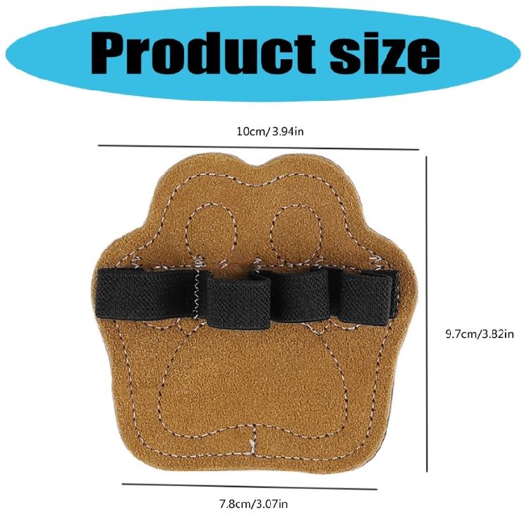 Hand Grip Pad Flexible Elastic Straps Fitness Hand Protector Four Finger Design Leather Layer For Gym Exercise Comfort