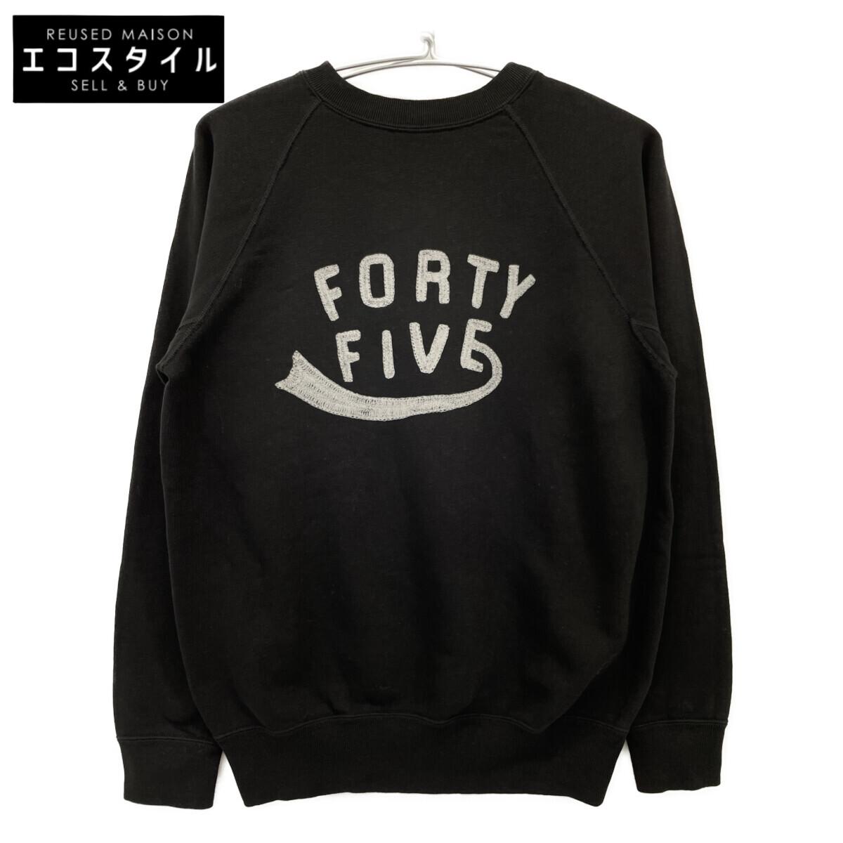 

45R 81270304 Black fleece 908 Laclan sweatshirt tops 03 blackUsed