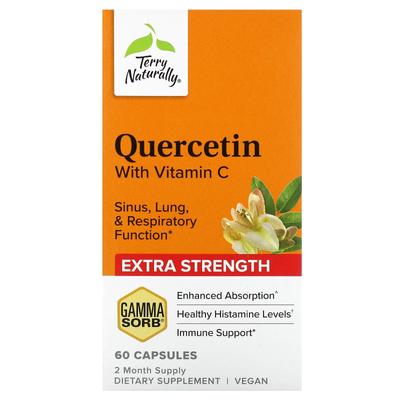 Kvercetin med C-vitamin, Extra Styrka, 60 Kapslar