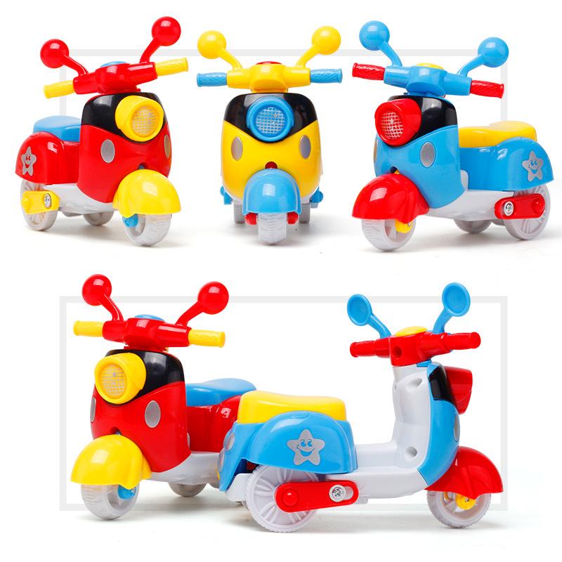 Inertia Scooter, Mini Motorcycle Inertia Car, Children'S Plastic Simulation Motorcycle Toys