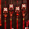 Chinese New Year 2026 Decoration Hanging Ornament Red Horse Figurine for Living Room Bag Lion Pendant Party Favors
