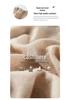 Solid Color Cashmere Blend Sweater, Lightweight, Short-Sleeved, Round Neck, Relaxed Fit, Five-Point Sleeves, Ideal for Layering