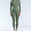 Hohe Taille Schlanke Passform Po-Hebend Yoga und Laufen Zweiteiliges Set