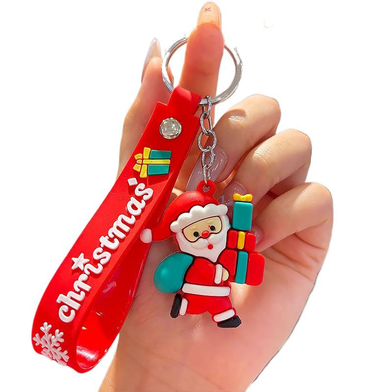 Christmas Accessories Cute Cartoon Design Office Gifts Keychains PR Gift Keyring Funny Various Styles